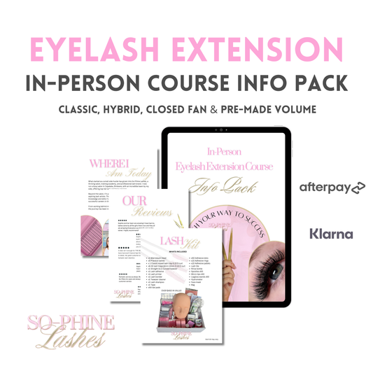 FREE: In-Person Eyelash Extension Course Info Pack - So-Phine Lashes