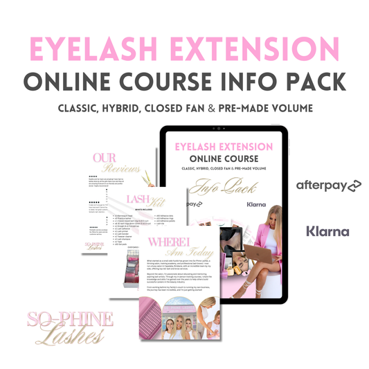 FREE: Online Eyelash Extension Course Info Pack - So-Phine Lashes