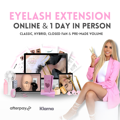 Online Eyelash Extension Course + 1 Day In-Person Training